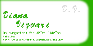 diana vizvari business card